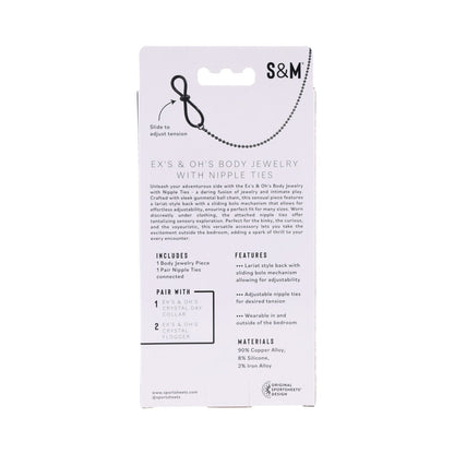 SEX & MISCHIEF EX''S & OH''S BODY JEWELRY WITH NIPPLE TIES