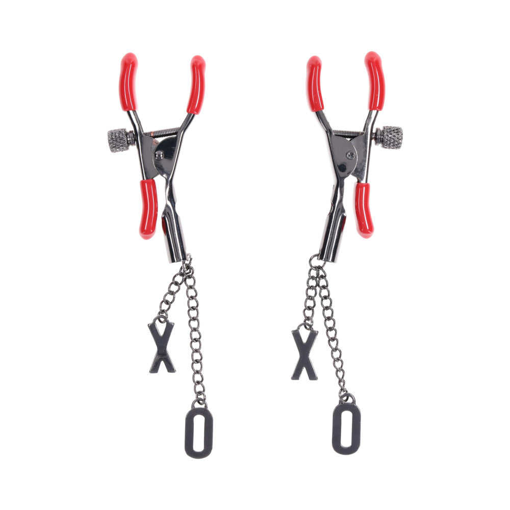 SPORTSHEETS - SEX & MISCHIEF EX''S & OH''S NIPPLE CLAMPS