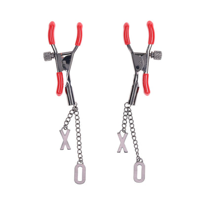 SPORTSHEETS SEX & MISCHIEF EX''S & OH''S NIPPLE CLAMPS