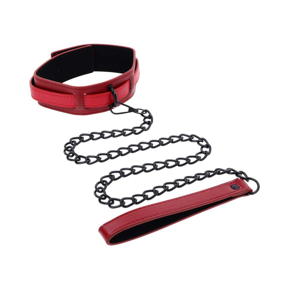 SPORTSHEETS - SEX & MISCHIEF EX''S & OH''S COLLAR AND LEASH