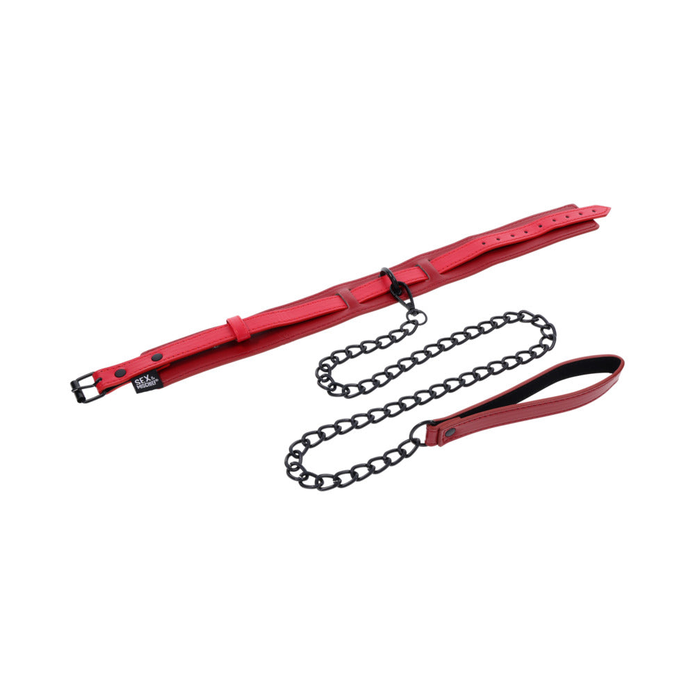 SEX & MISCHIEF EX''S & OH''S COLLAR AND LEASH