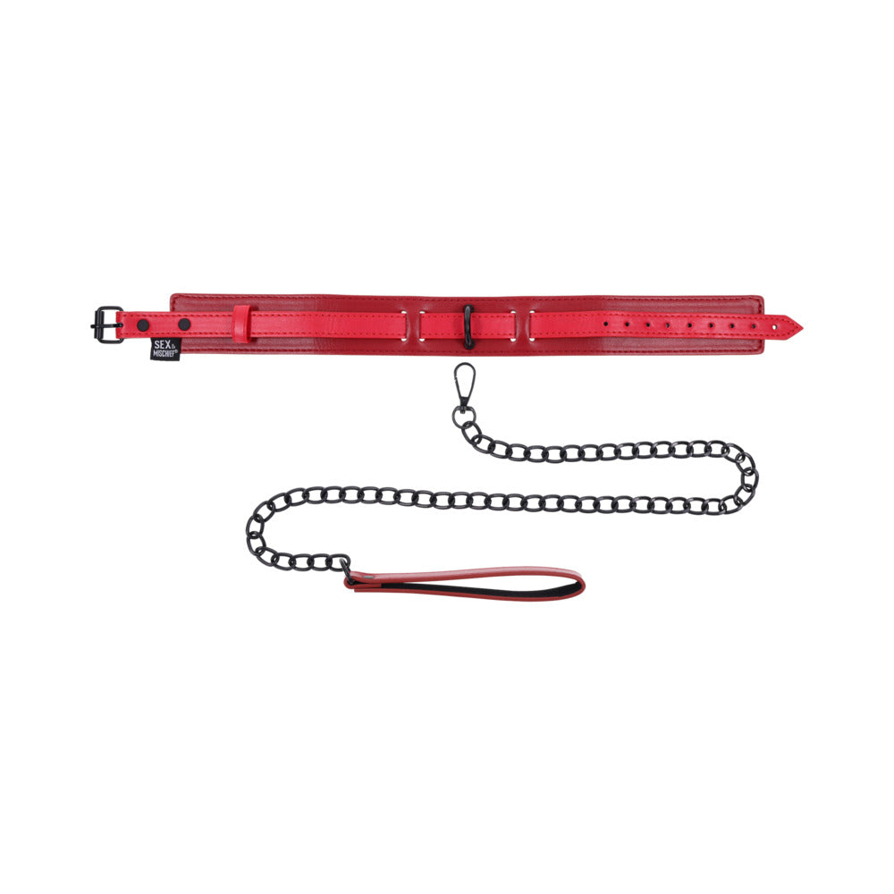 SEX & MISCHIEF EX''S & OH''S COLLAR AND LEASH