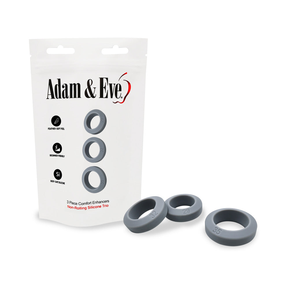 ADAM & EVE - MEJORADORES DE CONFORT DE 3 PIEZAS (EMBALAJE EN BOLSA)