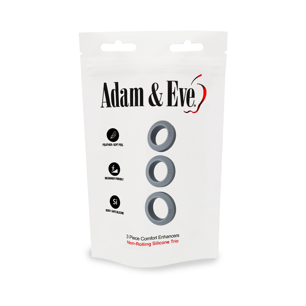 ADAM & EVE 3 PIECE COMFORT ENHANCERS (BAG PACKAGING)