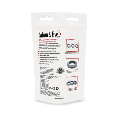 ADAM & EVE - 3 PIECE COMFORT ENHANCERS (BAG PACKAGING)