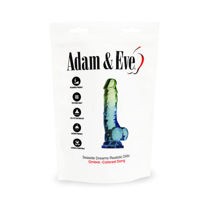 ADAM & EVE SEASIDE DREAMS REALISTIC DILDO 7.5 IN. (BAG PACKAGING)