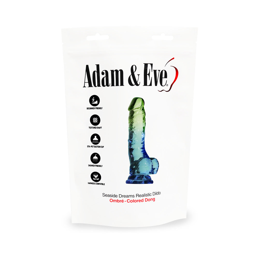 ADAM & EVE - SEASIDE DREAMS REALISTIC DILDO 7.5 IN. (BAG PACKAGING)