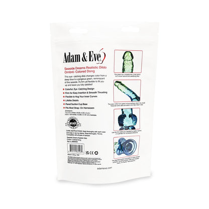 ADAM & EVE SEASIDE DREAMS REALISTIC DILDO 7.5 IN. (BAG PACKAGING)