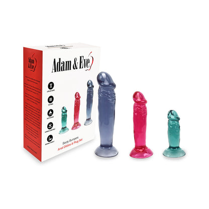 ADAM & EVE BOOTY BUMPERS DILDO & PLUG KIT