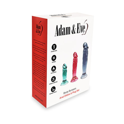 ADAM & EVE BOOTY BUMPERS DILDO & PLUG KIT
