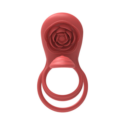 ADAM & EVE - VIBRATING ROSE GIRTH ENHANCER COUPLES TRIPLE STIMULATOR