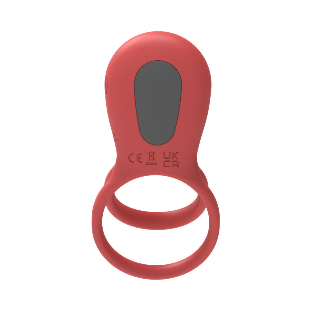 ADAM & EVE - VIBRATING ROSE GIRTH ENHANCER COUPLES TRIPLE STIMULATOR