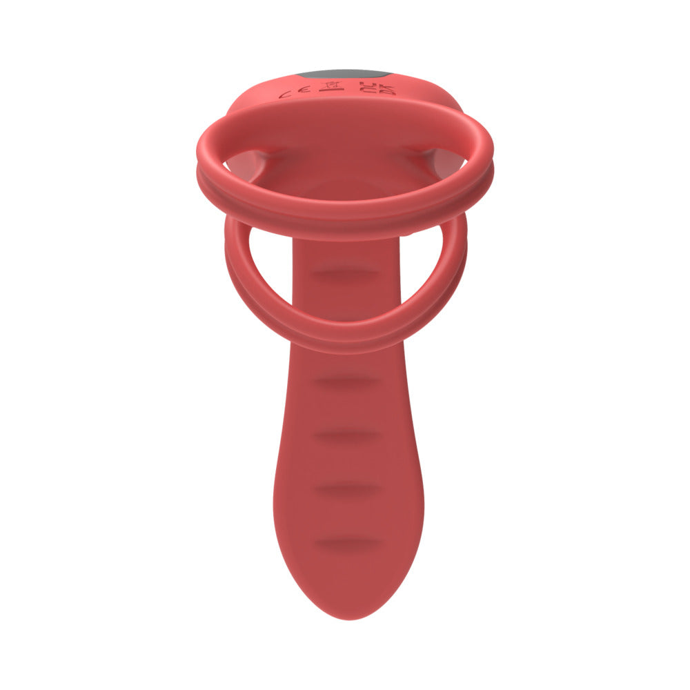ADAM & EVE - VIBRATING ROSE GIRTH ENHANCER COUPLES TRIPLE STIMULATOR