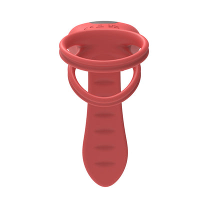 ADAM & EVE - VIBRATING ROSE GIRTH ENHANCER COUPLES TRIPLE STIMULATOR
