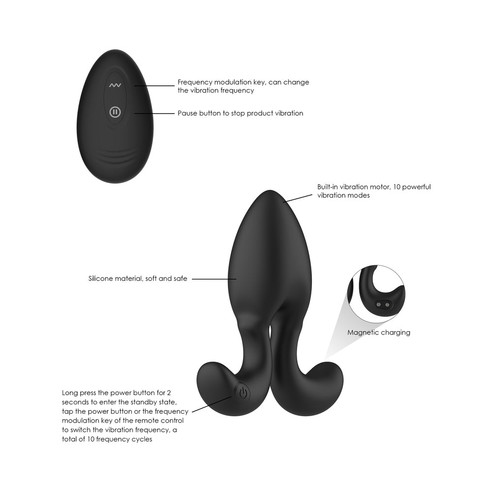 ADAM & EVE - OMEGA VIBRATING PLUG