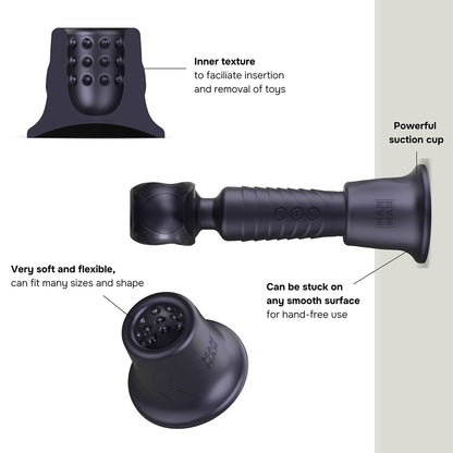 LOVELY PLANET - MAN WAN HOLDEN UNIVERSAL WAND HOLDER BLACK PLUM
