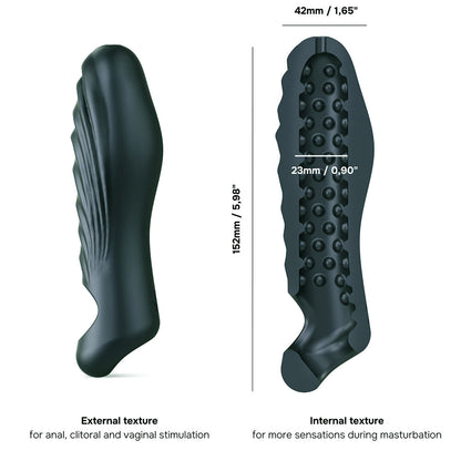 LOVELY PLANET - MAN WAN RYZER PENIS EXTENDER AND SOFT MASTURBATING SLEEVE PINE GREY