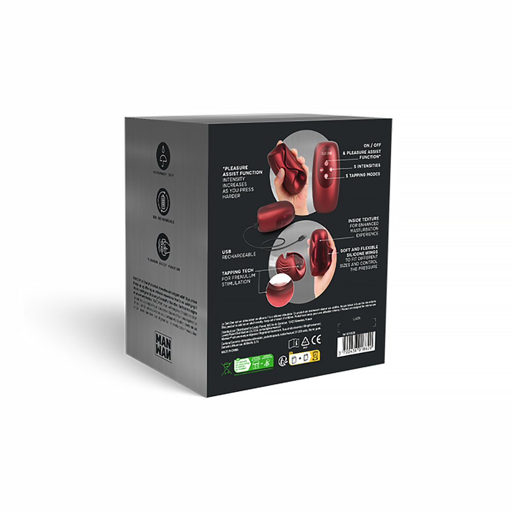 LOVELY PLANET - MAN WAN SUB ONE TAPPING STIMULATOR VELVET RED
