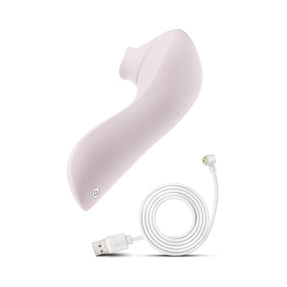 DELICE FLEUR CLITORAL FLUTTERING & SUCTION PERSONAL MASSAGER BARELY PURPLE