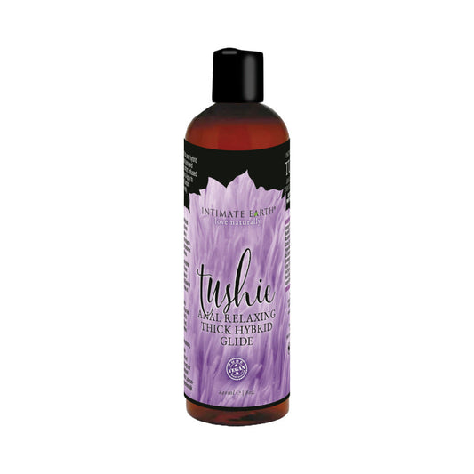 INTIMATE EARTH - TUSHIE LUBRICANTE HÍBRIDO ANAL RELAX GLIDE 8 OZ.