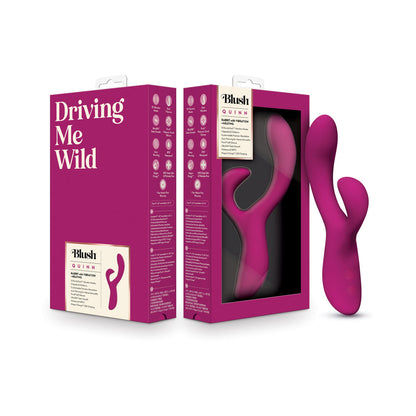 BLUSH - QUINN RABBIT VIBRATOR BURGUNDY