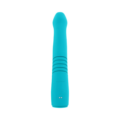 EVOLVED BUNNY HOP RECHARGEABLE SILICONE THRUSTING RABBIT VIBRATOR TEAL