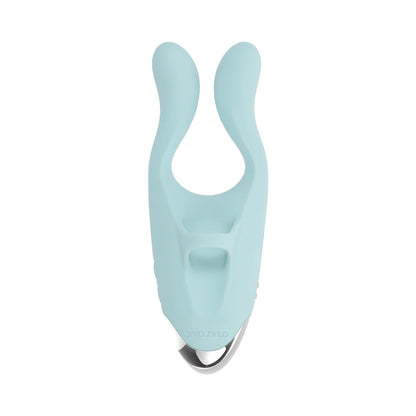EVOLVED COUPLES THERAPY RECHARGEABLE SILICONE FLEXIBLE ARM TAPPING FINGER VIBRATOR MINT