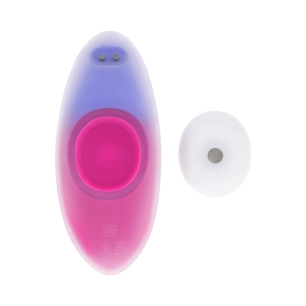 EVOLVED PARADISE PANTY RECHARGEABLE SILICONE REMOTE-CONTROLLED WEARABLE VIBRATOR PINK/PURPLE