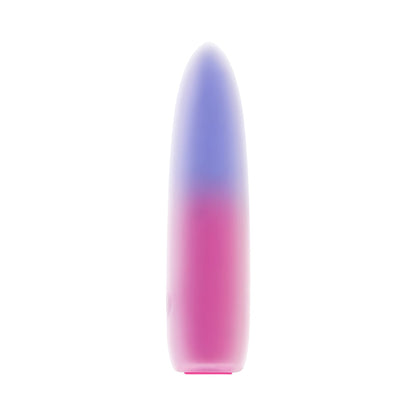 EVOLVED - BALA VIBRADORA RECARGABLE DE SILICONA DE DOBLE CAPA PARADISE BULLET ROSA/PÚRPURA