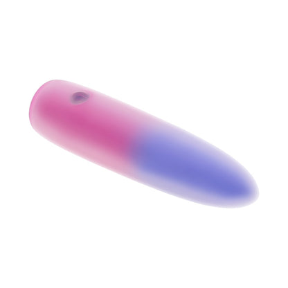 EVOLVED PARADISE BULLET RECHARGEABLE DUAL LAYER SILICONE BULLET VIBRATOR PINK/PURPLE