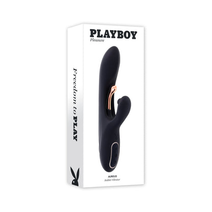 PLAYBOY AUREUS RECHARGEABLE SILICONE RABBIT VIBRATOR 2 AM