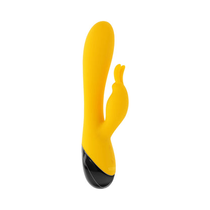 SELOPA BUZZZ BUNNY RECHARGEABLE SILICONE FLEXIBLE RABBIT VIBRATOR YELLOW