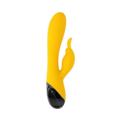 SELOPA BUZZZ BUNNY RECHARGEABLE SILICONE FLEXIBLE RABBIT VIBRATOR YELLOW