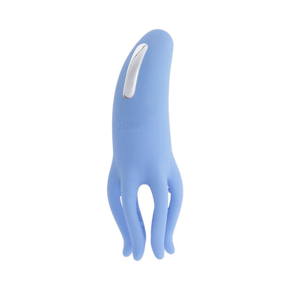 SELOPA - TENTACLE TICKLER RECHARGEABLE SILICONE FLEXIBLE BEAD VIBRATOR BLUE