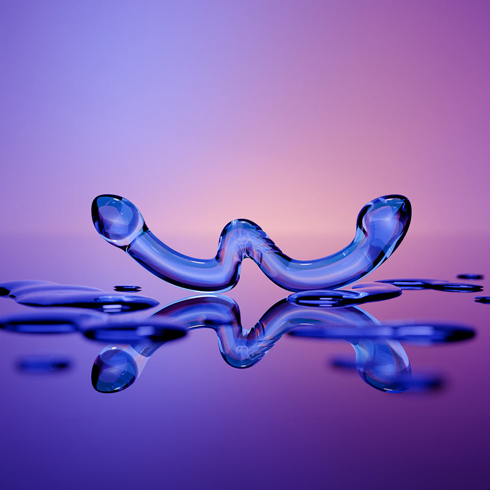 BIIRD X WICUL OHWII DOUBLE-ENDED GLASS DILDO FOR G-SPOT & P-SPOT