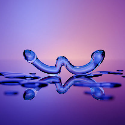 BIIRD X WICUL OHWII DOUBLE-ENDED GLASS DILDO FOR G-SPOT & P-SPOT