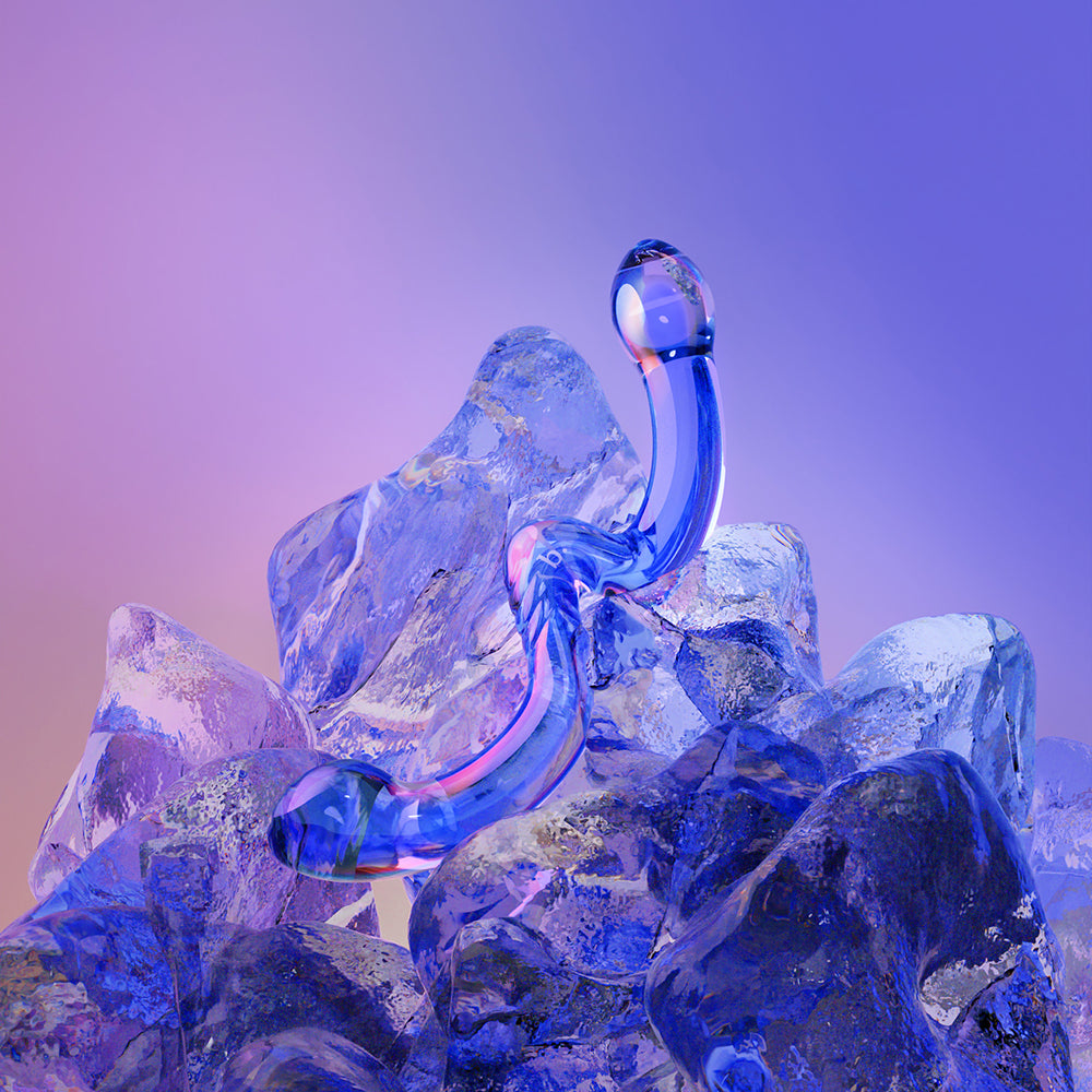 BIIRD - X WICUL OHWII DOUBLE-ENDED GLASS DILDO FOR G-SPOT & P-SPOT