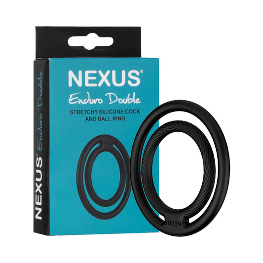 ANILLO DE SILICONA DOBLE ENDURO PARA PENE Y TESTÍCULOS NEXUS