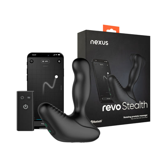 NEXUS REVO STEALTH APP ENABLED ROTATING AND VIBRATING REMOTE CONTROL PROSTATE MASSAGER