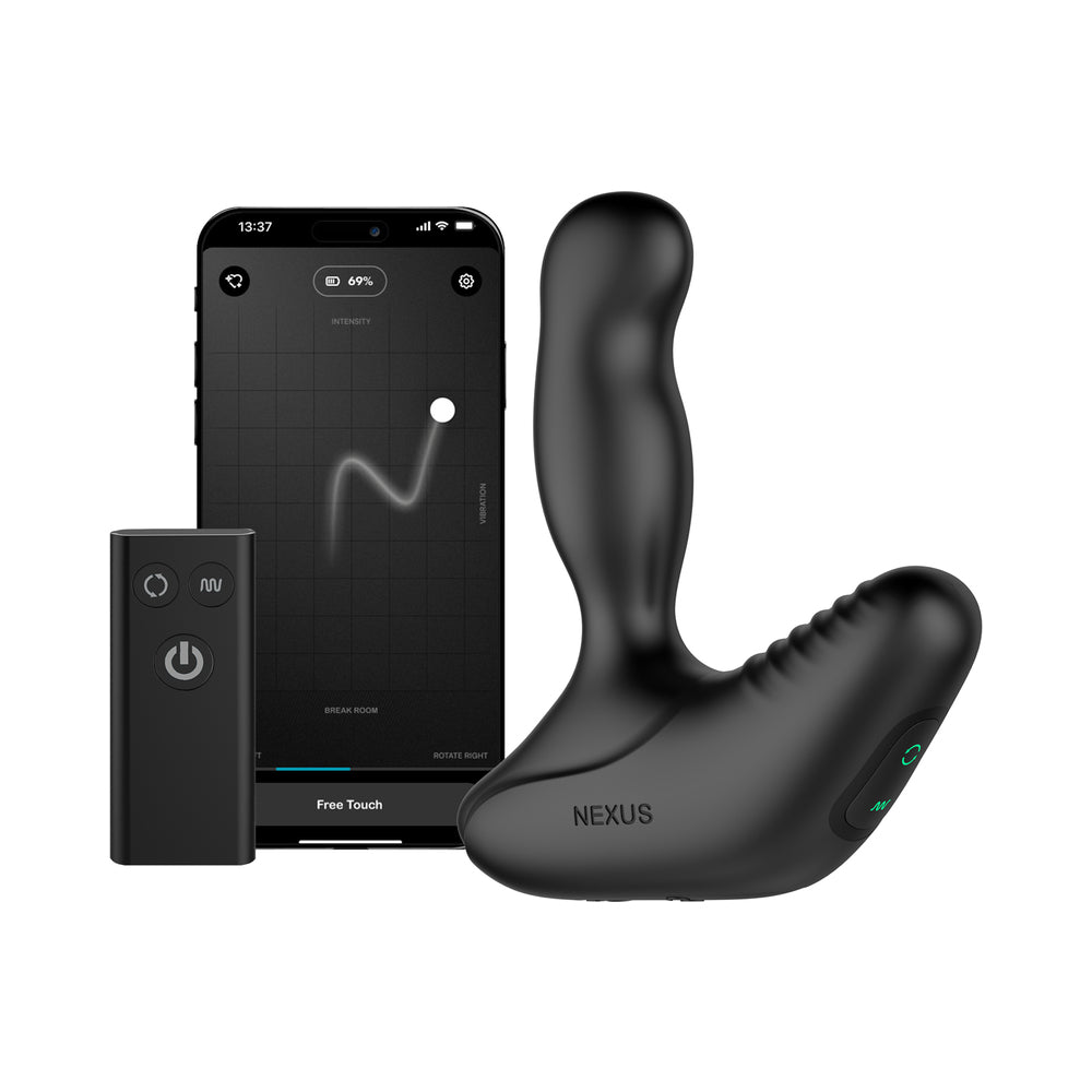 NEXUS REVO STEALTH APP ENABLED ROTATING AND VIBRATING REMOTE CONTROL PROSTATE MASSAGER