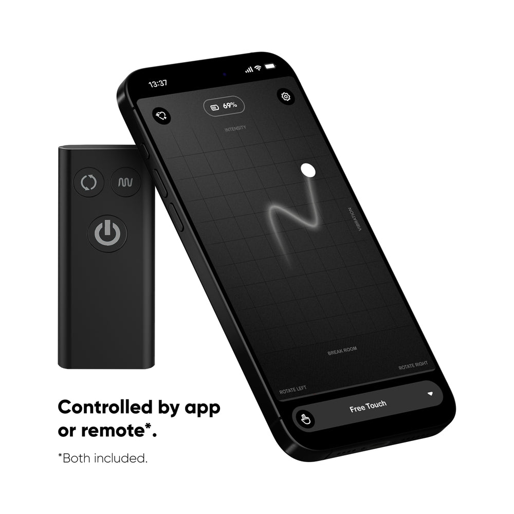 NEXUS REVO STEALTH APP ENABLED ROTATING AND VIBRATING REMOTE CONTROL PROSTATE MASSAGER