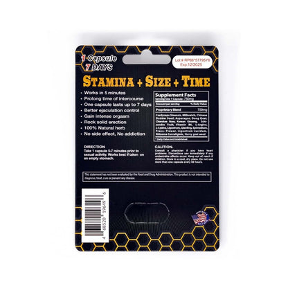 KILLER BEE MALE ENHANCER 1CT