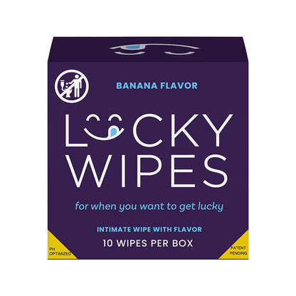 SWEETUMS - LUCKY WIPES BANANA FLAVOR 10-PACK