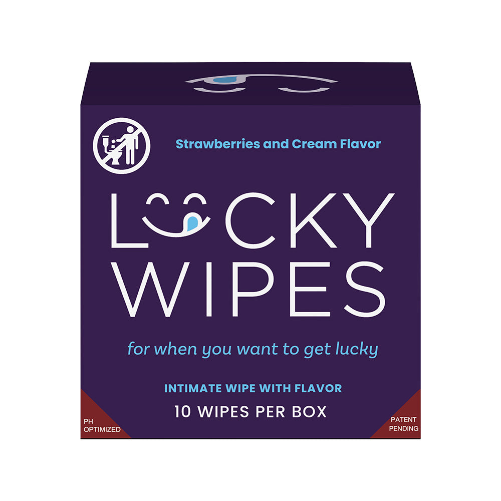 SWEETUMS LUCKY WIPES STRAWBERRIES & CREAM FLAVOR 10-PACK