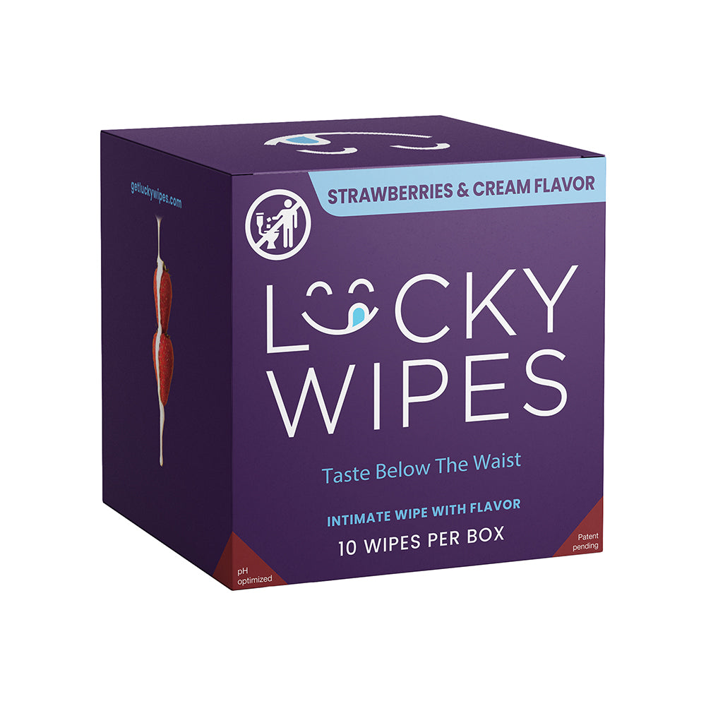 SWEETUMS - LUCKY WIPES STRAWBERRIES & CREAM FLAVOR 10-PACK