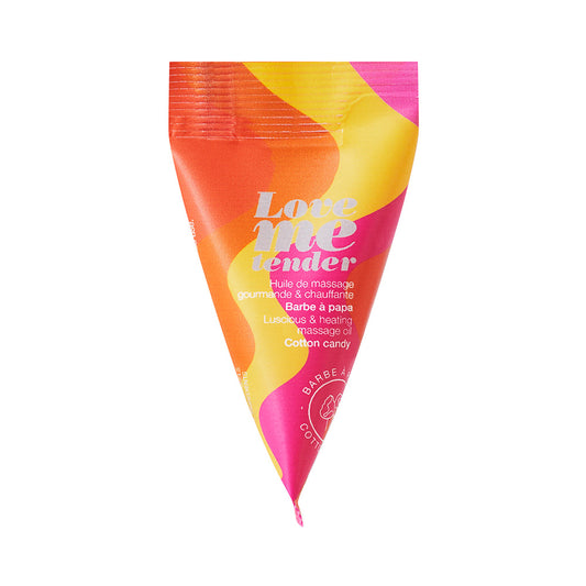 LOVELY PLANET - LOVE TO LOVE LOVE ME TENDER LUSCIOUS & HEATING MASSAGE OIL COTTON CANDY 0.33 OZ.