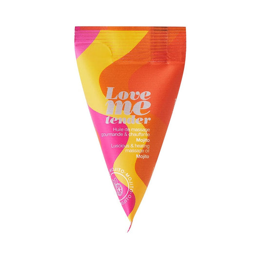 LOVELY PLANET - LOVE TO LOVE LOVE ME TENDER LUSCIOUS & HEATING MASSAGE OIL MOJITO 0.33 OZ.
