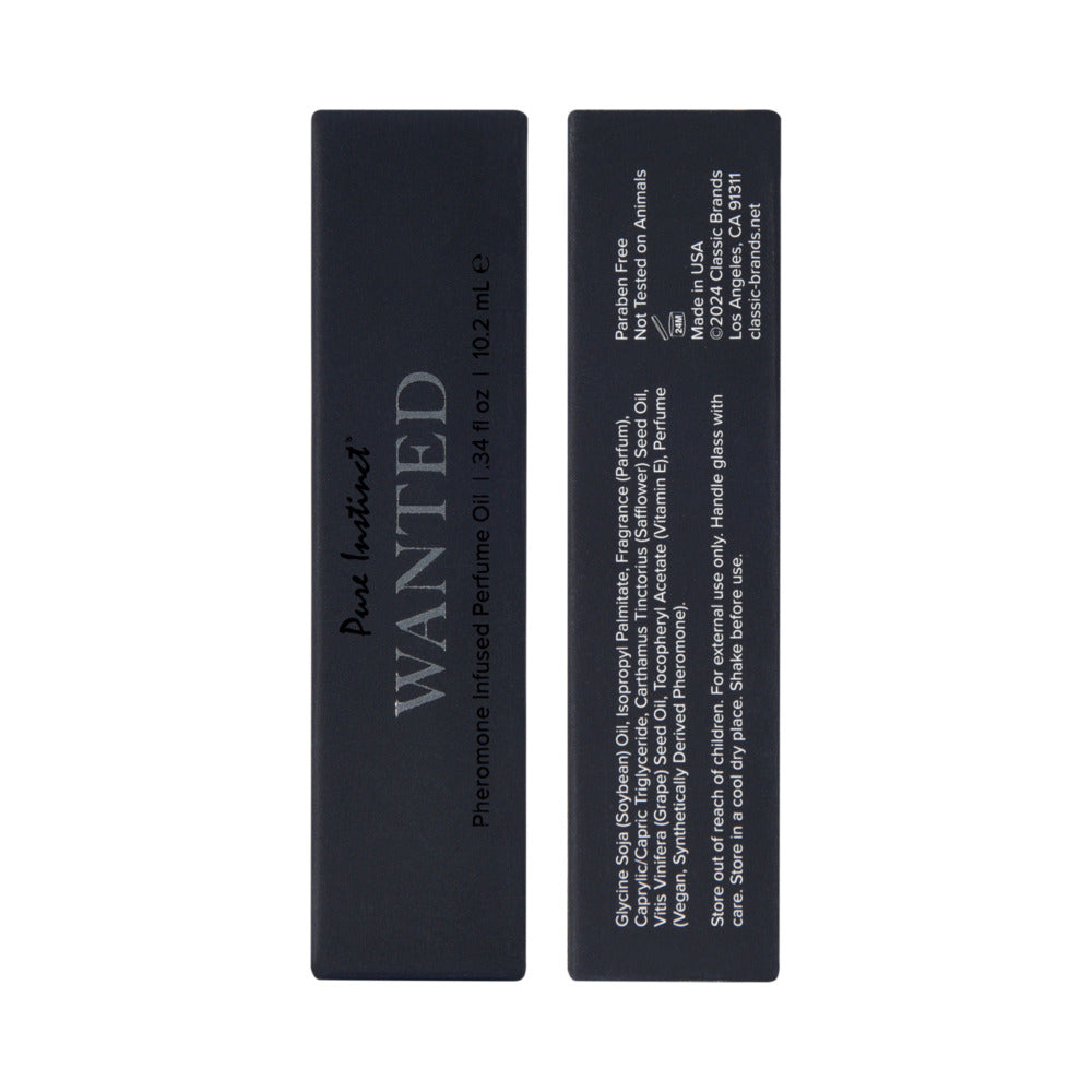 CLASSIC BRANDS - PURE INSTINCT PHEROMONE PERFUME OIL WANTED 10.2 ML | 0.34 ML