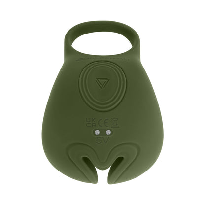ZERO TOLERANCE NUTTY BUDDY RECHARGEABLE COCK RING STIMULATOR SILICONE GREEN