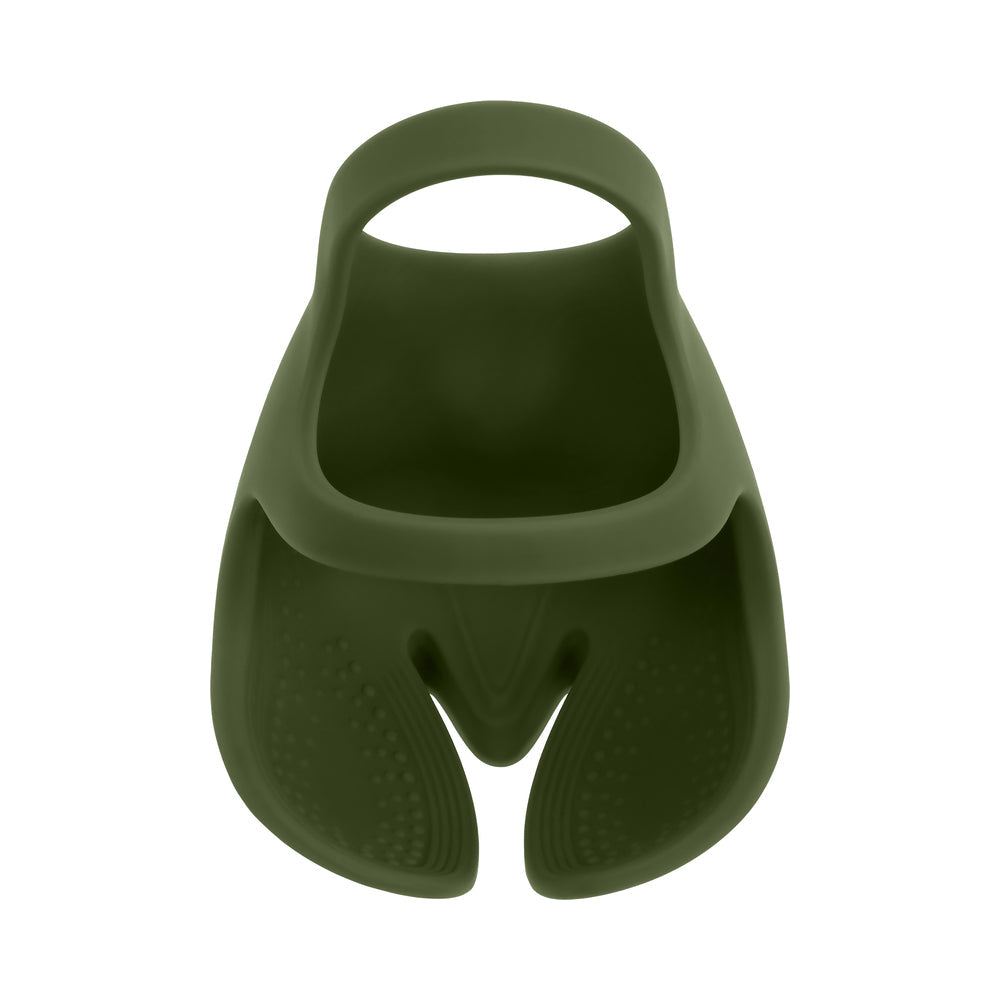 ZERO TOLERANCE NUTTY BUDDY RECHARGEABLE COCK RING STIMULATOR SILICONE GREEN